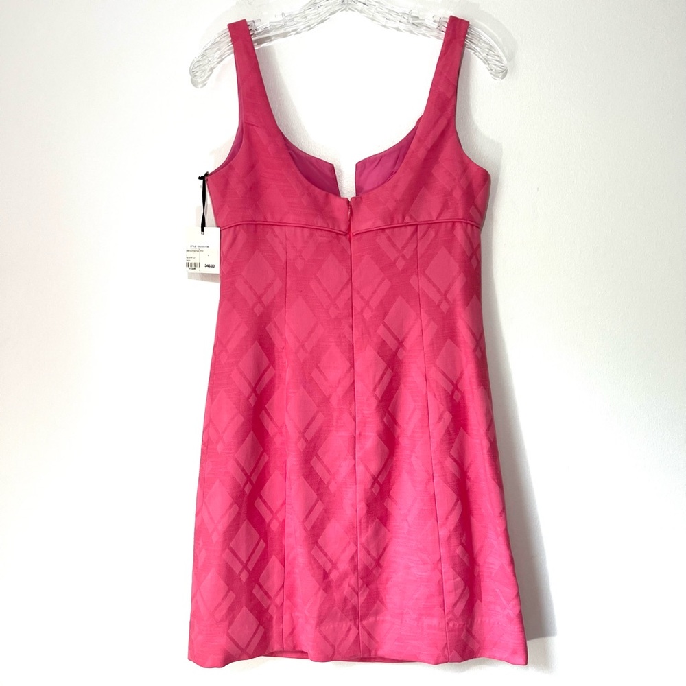 🆕 Milly of New York Pink Knee Length Mini Dress Size 4 NWT - Picture 10 of 10